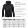 Utomhusjackor Hoodies Men's Black Winter Hot Jacket Kvinnor Warm Vest USB Hot Jacket Herrens höstjacka Jakter Hunting Camping 231116