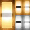 Vägglampa modern ledning lysslinje rör lampskärm inomhusbelysning för sovrum vardagsrum ljusarmatur el