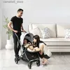 Strollers# 3 in 1 baby stroller Newborn Baby Carriage High Landscape four wheels stroller Folding shock absorption baby accessories Q231116