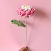 Flores decorativas Buquê de flor de tricô Rosa Tulipas Carnation Navilhado à mão Fake Crochet Plant Wedding Home Table Decor Day Day do professor