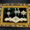 Ensembles de bijoux de mariage Sunspicems Maroc Caftan Ceinture Perle Collier Ras Du Cou Carré Boucle D'oreille Broche Arabe Or Couleur Mariée Ensemble Pour Les Femmes 231116