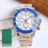 Rolaxs Aaa Montres de haute qualité Designer Montre pour hommes Montre de luxe Yachtmaster Mouvement Montres Hommes Or Automatique Étanche Yacht Président Maître