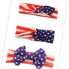 Hair Accessories 10pcs Dziewczyny 4 lipca Opaska na głowę 2023 r. Dzień Niepodległości Dzieci patriotyczne łuki American Flag Band