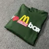 Sweatshirts Mense Womens Designer Hoodies Fashion Streetwear CPFMXMCDONALD'S COM BR ED FOAM PRINT High Street Fashion Men's Women's Hooded Velvet tröja