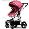 Kinderwagens# Kinderwagen 3 in 1 luxe kinderwagen pasgeboren kinderwagens High Landscape Kinderwagen Opvouwbare kinderwagens babytrolley babykinderwagen Q231116