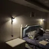 ウォールランプブラックスコンセモダンなLEDキャンドルダイニングルームセットベッドルームの防水照明浴室ベッド