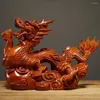 Décorations de jardin Dragon Statue Ornement Ornements de style chinois Bureau miniature Craft Figurine DÉCOR INDOR