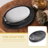 Bath Accessory Set Magnetic Travel Containers Sponges Saver Tray Shower Soap Holder Strip Case Resin Box Organizer Marble Dish