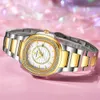 Andra klockor wwoor kvinnor 2023 Fashion Diamond Armband Watch Luxury Brand Gold Ladies Quartz Wrist Gifts For Montre Femme 231116
