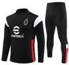 Men Kids 2023 2024 Football Tracksuit IBRAHIMOVIC KAKA Pre Match Jacket 23/24 PULISIC RAFA LEAO GIROUD mIlan Soccer Training suit Long sleeve Jogging Futbol chandal