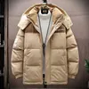 Men's Down Parkas Fashion 2023 Autumn and Winter Cotton Padded Jacket Coat Loose Warm Hoodie Youth Thick Top Park 231116