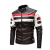 Hommes en cuir simili cuir hommes moto veste en cuir marque décontracté chaud polaire Biker Bomber PU veste mâle coupe-vent hiver Vintage pardessus 231116