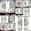 Tenda 2021 3D Tenda Animale Albero Camera dei bambini Tende Moda moderna Ktv Tende Cortinas Blackout Consegna goccia Casa Giardino Casa Dhkfj