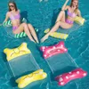 Inflatable Floats tubes Floating Water Hammock Float Lounger Pool Toys Inflatable Floating Bed Chair Swimming Pool Water Hammock Air Mattresses Bed 230417