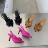 Sandals Summer Brand Women Shoes Fashion BowKnot Pointed Toe Slip On Ladies Elegant Dress Pumps 230417