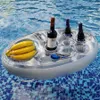 Tubos flutuantes infláveis para festa de verão, copo de cerveja, suporte para piscina, suco, lanche, bandeja de bar, praia, natação, acessórios 258g