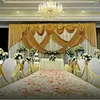 Feestdecoratie 3m lengte elegante en luxe bruiloft achtergrond swags draperen voor podium gordijnevenement China leverancier