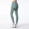 Lu Lu Pant Align Yoga Citroen met dames Ps-maat Gymsportleggings met zakken Sportkleding Push-up fitnessbroek Active Wear-legging LL Jogger