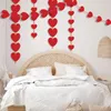 Decorazione per feste 16 pezzi Banner di cuori Matrimonio romantico Disposizione della stanza del matrimonio Fai da te Amore Tenda Compleanno San Valentino Forniture di Natale