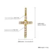 Hip Hop Style New Full Diamond Skeleton Cross Pendant mens and Womens Trend Simple Necklace