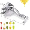 과 Juicers Manual Juice Squeezer Aluminum Alloy Hand Pressure Juicer Pomegranate Orange Lemon Sugar Cane 신선한 과일 232y