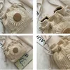 Torby na zakupy tkane słomiane torebki damskie wiadro Boho lato Crossbody dla kobiet kobieta Messenger koperta portfel na telefon podróż śliczny uczeń