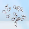 DIY 1000pcs Lobster Clasps For Necklace Earrings Bracelet Jewelry Whole 126mm Alloy Jewelry Findings Components1693650