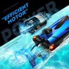 Electric RC Boats HJ808 RC Battery Boat 2 4Ghz 25km h High Speed Remote Control Racing Ship Water Speed Children Model Toy 231117