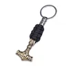 Handgjord rostfritt stål Hammer Keychain Key Ring Chain Retro Style Men Gift
