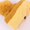 Berretti Cappelli 3 pezzi Cappello per bambini con sciarpa Guanti Set Autunno Inverno Caldo cappello lavorato a maglia Guanti Vestito Berretto per bambini Per ragazzi Ragazze Bambini Accessore 1-5 anni 231115