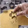 Bakvormen Kerstkoekje RVS Bakmods Kerstboom Schimmel Taart Decoratie Gereedschap Cadeau Diy Biscuit Mod 20 stks/set Drop Del Dhl3H