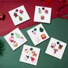 دبابيس دبابيس بروش عيد الميلاد بروش مع كل بطاقة Santa Claus عكازات Elk Acrylic Snowman Hat شارات بروش عيد الميلاد للنساء للنساء 231117