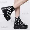 Stivali BONJOMARISA Marca Goth Piattaforma Zeppe alte Fibbia Cerniera Stivali da donna Punk Cool Street Tacco spesso Scarpe in pizzo Autunno Scarpe da donna T231117