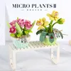 Otros juguetes Mini bloques de construcción Flores DIY Plantas Ramos Modelos en macetas ensamblados Adecuado para decoración del hogar Regalos navideños 231117