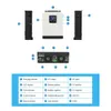 YooSmart 2400W 24V Solarladeregler PWM 50A Reine Sinuswelle 50Hz/60Hz 220V Off Grid Hybrid 3KVA Batterieladegerät Wechselrichter