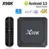 X98K Android 13 Smart TV Box Wi -Fi 6 RockChip RK3528 2G 16G 2.4G 5G DUA WiFi BT 5.0 16GB 42GB Set TOP TV Box Media Player