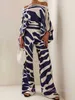 2023 Fashion Womens Tracksuits Summer New Wide Leg Pants Slim One Shoulder Tops And Casual Pants Two Piece Set Women