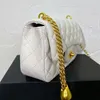 Bolso de diseñador de canales para mujer Bolso de hombro Mujer Top Fashion Golden Heart Chain Chain Bolsa cruzada