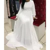 Vêtements ethniques femmes vêtements d'été manches longues en mousseline de soie col rond soirée formelle fête bal robe de bal Maxi robe taille régulière pull