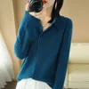 Женская накидка весна-осень кашемировый свитер женский кардиган пальто воротник рубашки 231116