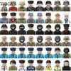 Blokken Bouwstenen Mini -figuren Set WW2 Militaire Leger Soldier Swat Police Toy Soldiers for Kids Gifts