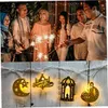 Stringhe LED Ramadan Eid Stringa luminosa a LED Eid Lanterne Lucine Decorazione Lucine stile musulmano per Festival Party Bistro Home P230414