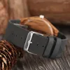 Relojes de pulsera para hombre, reloj de madera, minimalista, analógico, de madera, de bambú, natural, de cuarzo, deportivo, de cuero genuino, Masculino