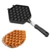 Macchina per il pane Eggettes cinesi Macchina per waffle Puff Iron Hong Kong Macchina per uova a bolle Forno per torte QQ Maker1204j