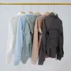 lu luフーディーコートジャケットフーディレモンヨガ服のメンズジャケット女性サンプロテクション衣類スマッシャージャケットフード付きアイスシルクロングスリーブホールUV-resisジョガー