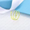 مصمم مزدوج T-chape حلقة Simple Spring 925 Sterling Silver Diamond Arrow Ring Classic Woman Jewelery مع حقيبة أصلية