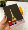 Kart sahibi tasarımcı pasaport bayanlar moda markaları iş koruma vaka modaya uygun kredi erkek cüzdan kahverengi ikonik m63486