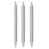 150pcs wholesale Stainless Steel Pen Click silver Custom Wedding gift diy personalized logo epoxy resin glitter steels non clip metal pens dh1987