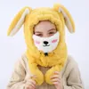 Winter Kids long rabbit ear hat Children Plush Thicken warm Ears Muff Boys Girls mask trapper hats A53122754