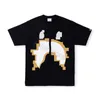 2023 mens t shirt fashion graffiti black white yellow red gray Tees casual all-match loose bap pes T shirt trend couple short sleeve S-2XL